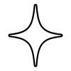 Simple black star shape representing advanced aesthetic technology and comprehensive holistic health plans